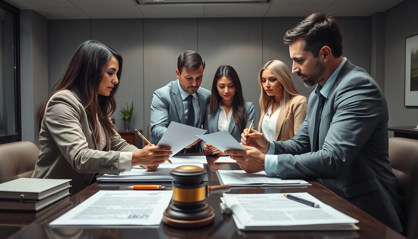 Business agreement signing